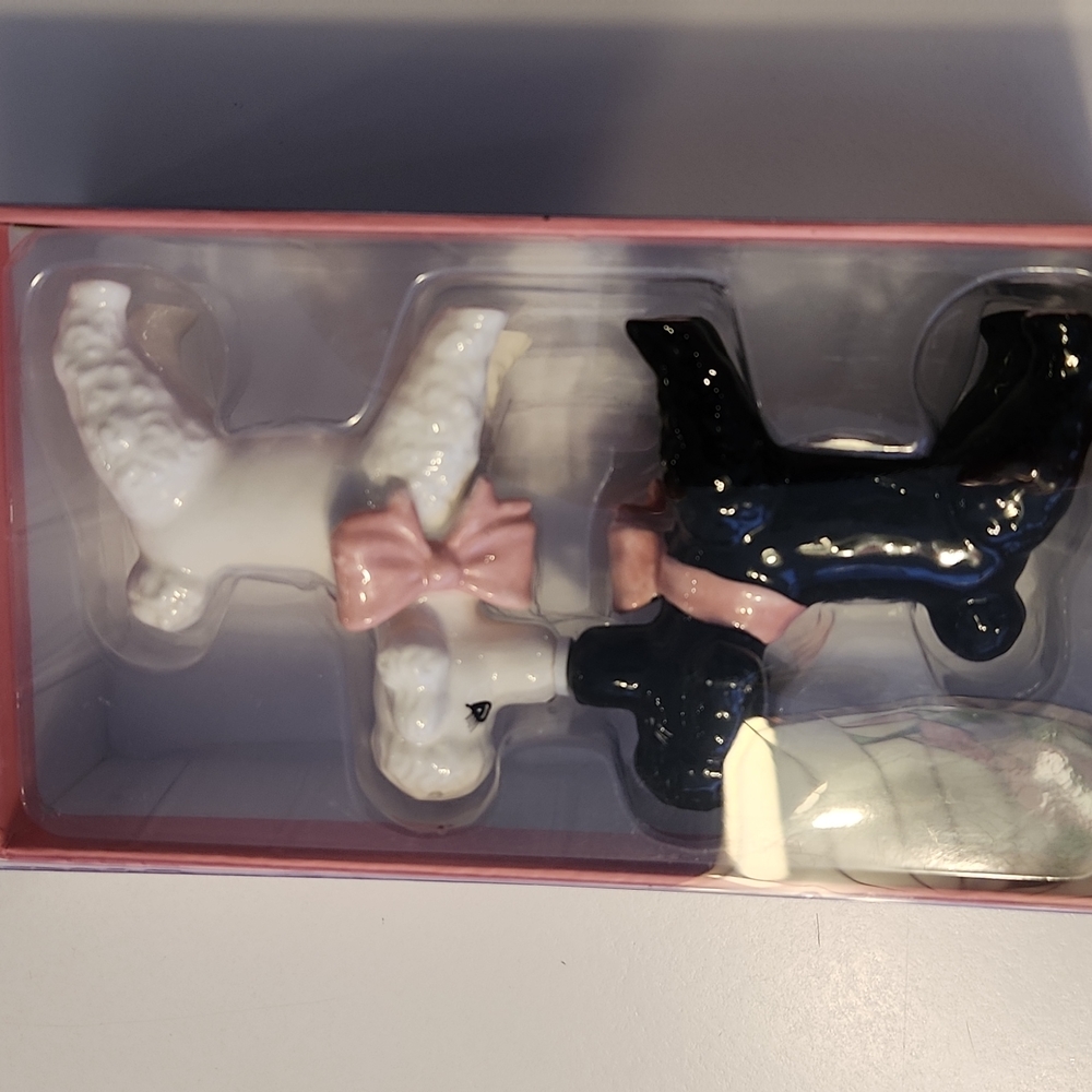 Poodle Salt and Pepper Shakers